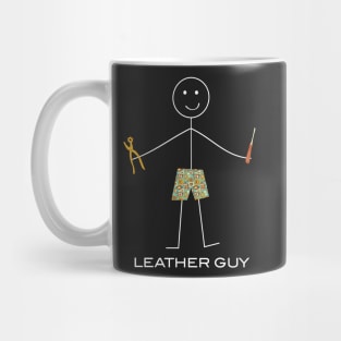 Funny Mens Leatherworking design Mug